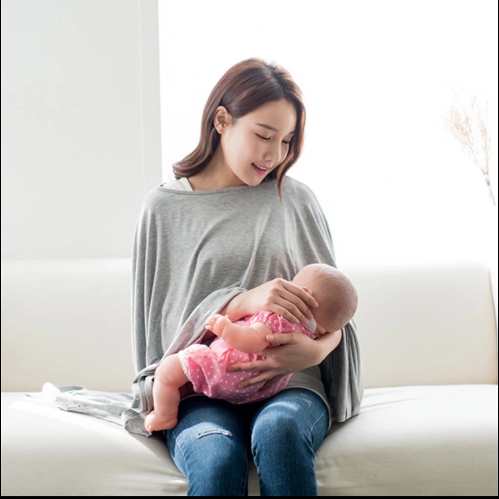 Grey nursing cover